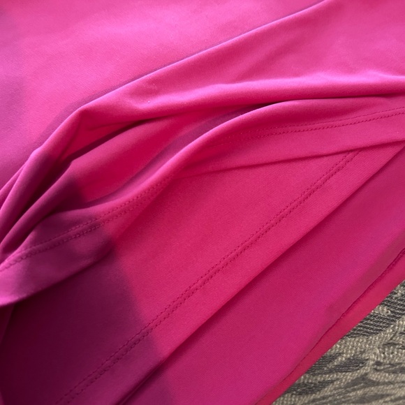 CHICOS Barbicore Pink Flare Sleeve 2 (12) Dress - Picture 7 of 10